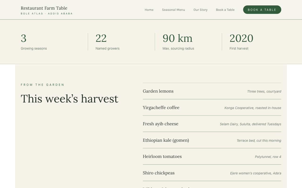 Restaurant Farm Table preview